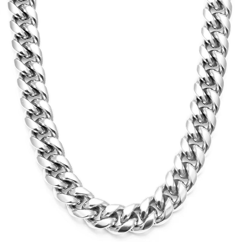 chaîne Cuban Link 8mm argent