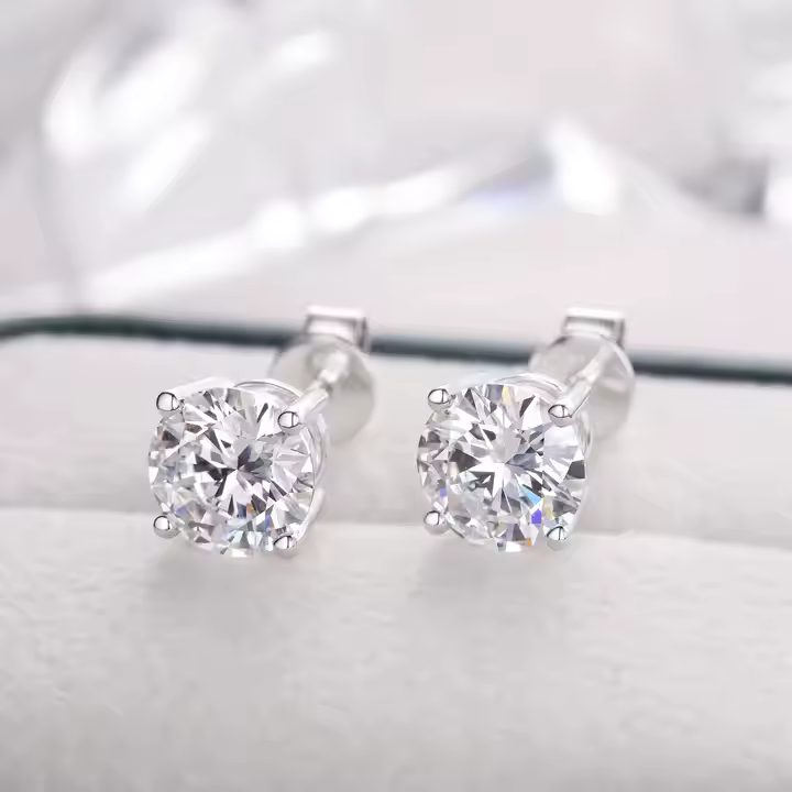 boucles d'oreilles en diamant VVS