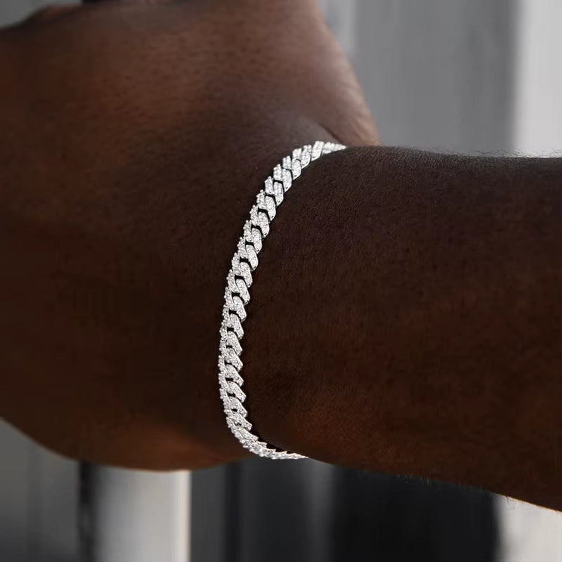 bracelet VVS 6mm en Cuban Link